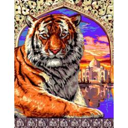 Tier-design tiger Bild abstrakt Ölfarbe durch die anzahl gx6690 yiwu kunst lieferanten