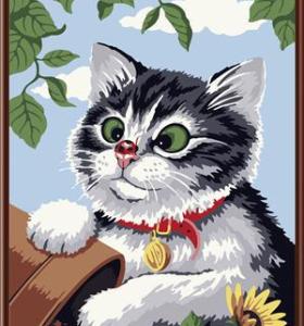 Pintura al óleo sobre lienzo de pintura por número GX6427 cat animal diseño al por mayor arte proveedores yiwu