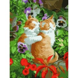 abstrakte leinwand Öl malen nach zahlen mit katze bild yiwu großhandel gx6947paint junge marke