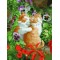 abstract canvas oil painting by numbers with cat picture yiwu wholesales GX6947paint boy brand