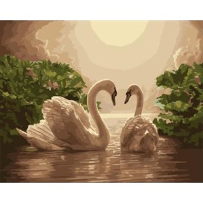 Ölbild auf leinwand nach zahlen handmaded digitalen bildern schwan bild yiwu großhandel gx6958 malen junge marke