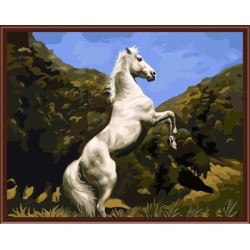 Pintura al óleo by números yiwu pintura marca chico nuevo diseño de la fábrica imagen del caballo GX6844