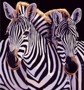 diy painting by numbers for bedroom GX7141 2015 new photo animal zebra design