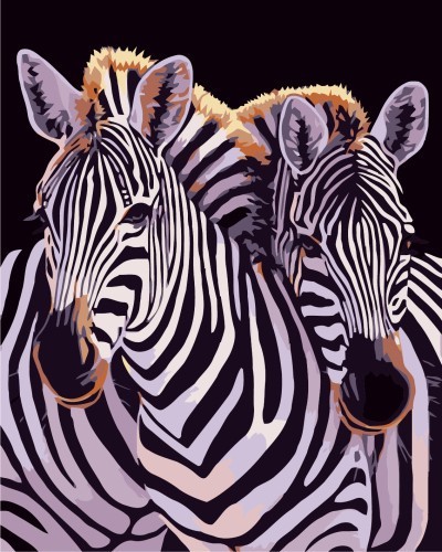 diy painting by numbers for bedroom GX7141 2015 new photo animal zebra design