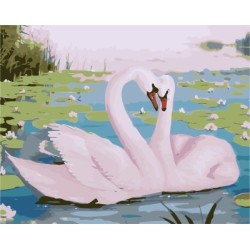 holzrahmen schwan Bild acryl Gemälde von bumbers kit für wohnkultur gx7228