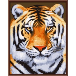 Yiwu art proveedores diseño animal imagen del tigre pintura bricolaje by números para lobby decoración GX7270
