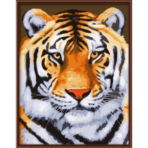 Yiwu kunst lieferanten tier-design tiger bild diy malen nach zahlen für lobby dekoration gx7270