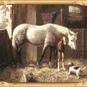 hot photo russian horse canvas oil painting for home decor GX7319