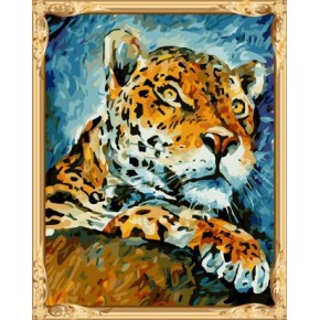 Gx7434 abstracta caliente foto tigre diy pintura al óleo by números