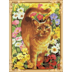 gx7358 yiwu kunst lieferanten cat malen nach zahlen leinwand diy Ölgemälde
