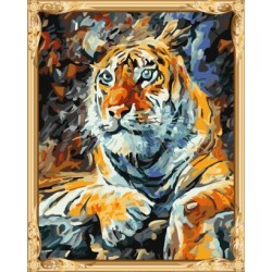 Gx7433 tigre abstracto pintura al óleo de diy by números