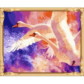 Bild von Zahlen abstrakte Ölgemälde schwan zum schlafzimmer dekor gx7474