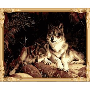 Gx7463 Bild mit Zahlen Wolf leinwand Ölgemälde nach zahlen-sets für schlafzimmer dekor