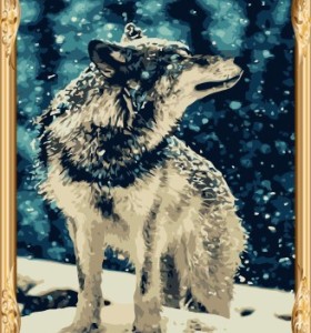 GX7483 animal wolf painting by numbers