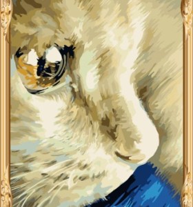 Gx7453 caliente foto gato absract pintura al óleo digital de la decoración del hogar