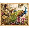 hot photo diy wall art peacock oil painting by numbers for adults GX7546