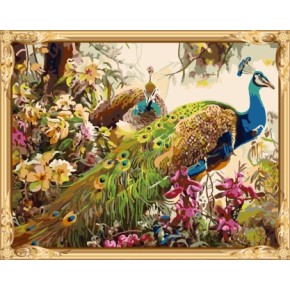 heißen foto diy wandkunst pfau Öl malen nach zahlen für erwachsene gx7546