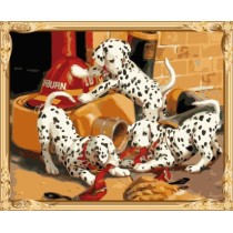 diy wall art puppy digital oil painting for home decor GX7534