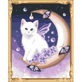 wand kunst malen nach zahlen katze Ölgemälde für wohnkultur gx7574