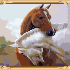 abstract wall art horse painting coloring by numbers for home decor GX7559