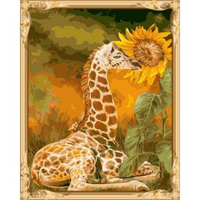Gx 7643 wand kunst Tier-und blume leinwand Ölfarbe gesetzt