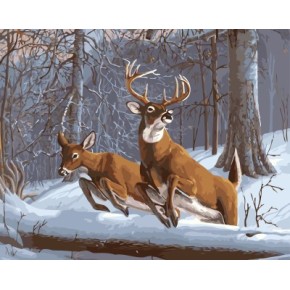 Gx 7653 leinwand Öl malen nach zahlen hirsch kunst-kits