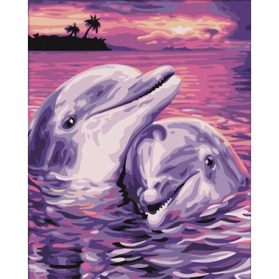 GX 7660 whale acrylic color by numbers oil painting pictures