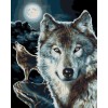 GX 7654 wolf diy coloring by numbers paint set for bedroom decor