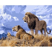 GX 7659 lion acrylic color by numbers diy painting art