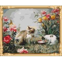 GX7693 paint boy brand cat photo paint by numbers oil for home decor