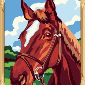 GX7687 diy horse painting by numbers for home decor