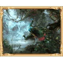 diy wall art peacock oil painting by numbers for adults GX7545