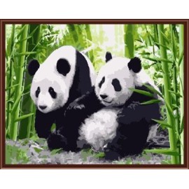 chinesisch panda gemälde von zahlen für wohnkultur gx6037