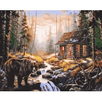 GX7678 wall art bear photo adult paint by numbers for homr decor