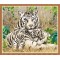 new tiger diy painting by numbers GX7810