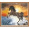arts crafts running horse digital oil painting seaside for home decor GX7838