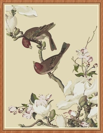 paintboy chinese flower and bird oil painting by numbers kit for home decor GX7875