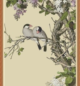 chinese flower and bird oil painting by numbers kit for wholesale GX7876