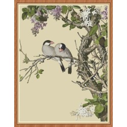 chinesische blumen und Vogel Öl malen nach zahlen kit für den großhandel gx7876