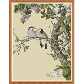 chinesische blumen und Vogel Öl malen nach zahlen kit für den großhandel gx7876