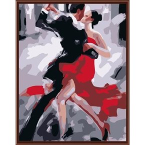 Lona de la pintura al óleo por números, Caliente foto del bailarín de imagen GX6343