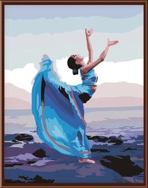 nude women oil painting,painting by numbers nude girl art picture ,dancer photo GX6350