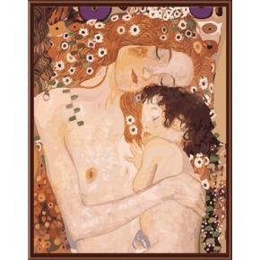 abstrakte diy acryl Ölbild auf leinwand gemälde von nummer nude Mutter und foto kind gx6398
