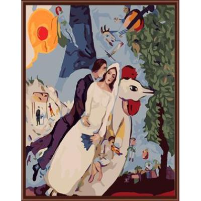 Fábrica abstracta moderna pintura al óleo de diy by número con mujeres y hombre imagen GX6429