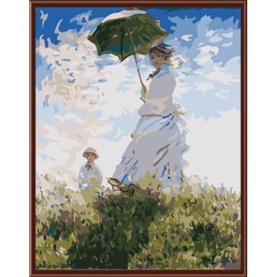 Lona pintura al óleo abstracta mujer y niño pintura al óleo del diseño por números GX6441