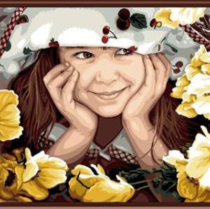 Russia girl photo design diy painting by numbers on canvas factory new design GX6535