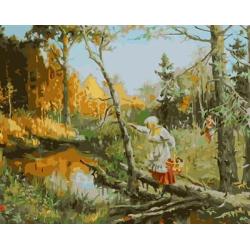abstracto pintura al óleo sobre lienzo de pintura gx6617 por número de paisaje del pueblo