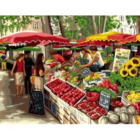 Markt Landschaft design Öl malen nach zahlen gx6713