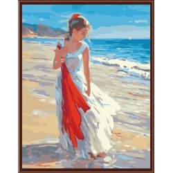 Al óleo desnuda mujeres que pintan, Diy pintura al óleo por números women sexy fotografía pintura GX6380