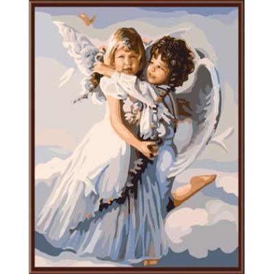 gx6508 pintura por número de lona en el diseño de ángel niña la imagen de ángel